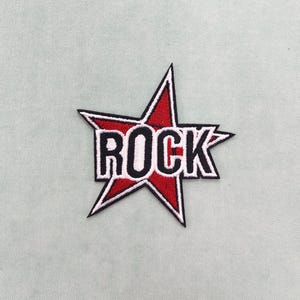 Patch Rock thermocollant, Ecusson brodé sur fer ou à coudre, customiser vêtements et accessoires