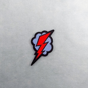 Parche de rayo, parche bordado termoadhesivo, parche termoadhesivo, parche para coser, personaliza ropa y accesorios