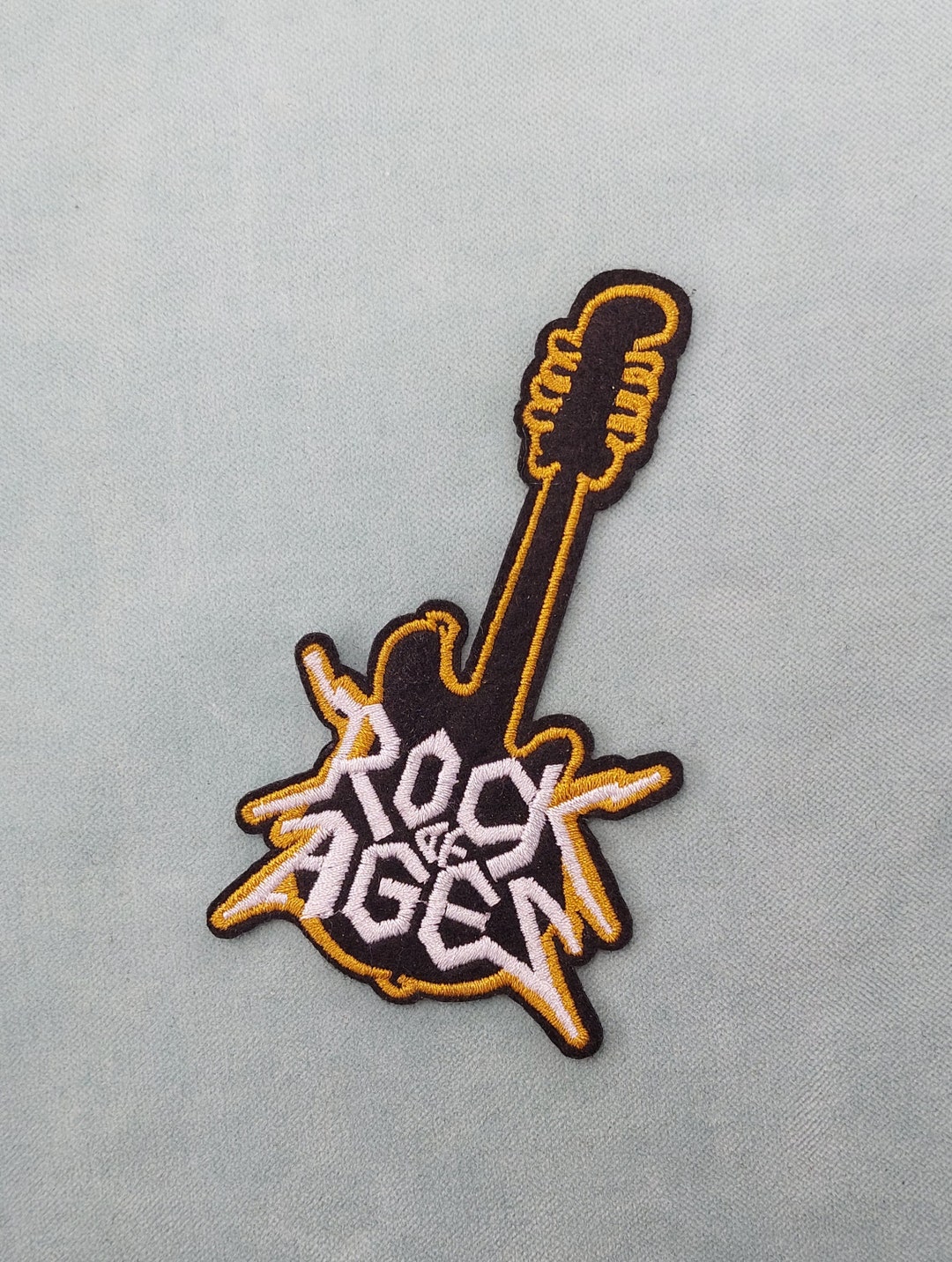 Embroidered Ironon Electric Guitar Patch, Rick of Age, Customize Clothing and Accessories Etsy