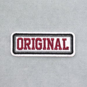 Patch Original, écusson brodé thermocollant, fer sur patch, patch à coudre, customiser vêtements et accessoires