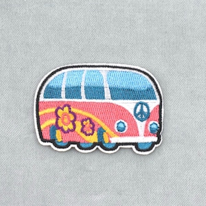 Patch Vanlife thermocollant brodé, fer sur patch, patch à coudre, customiser vêtements et accessoires
