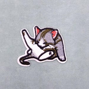 Toppa per lettiera per gatti, toppa ricamata da stirare, toppa da stirare, toppa da cucire, personalizza vestiti e accessori