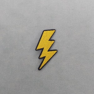 Thunder patch, embroidered iron-on patch, iron on patch, sewing patch, customize clothing and accessories