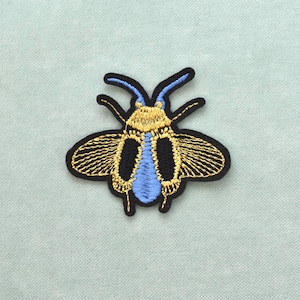Bestickter Aufnäher mit fliegenden Insekten zum Aufbügeln, Aufnäher zum Aufnähen, individuelle Kleidung und Accessoires