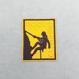 Patch Escalade brodé, écusson alpinisme thermocollant