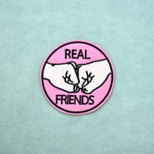 Iron-on Friends patch, embroidered Best Friends badge
