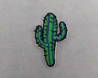 Patch cactus mexicain thermocollant, écusson brodé