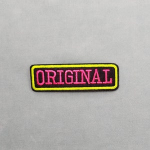 Original fluorescent patch, embroidered badge, iron on patch, sewing patch, customize clothing and accessories