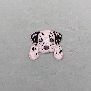 Dalmatian patch, embroidered iron-on dog patch, iron on patch, customize clothing and accessories