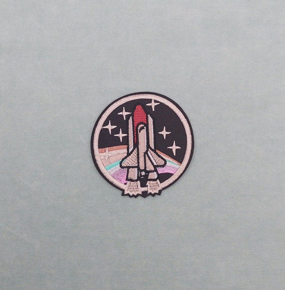 Embroidered Rocket Patch, Iron-on Badge - Etsy