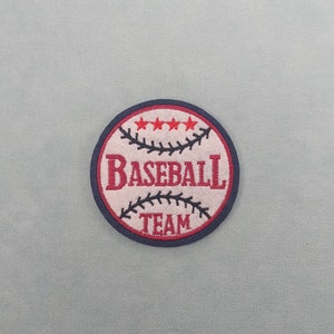 Embroidered iron-on baseball patch, customize clothing and accessories