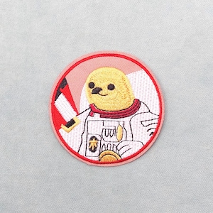 Astronauten-Faultier-Aufnäher, gestickter Aufnäher zum Aufbügeln oder Aufnähen, zum Personalisieren von Kleidung und Accessoires
