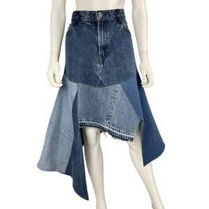 1:1 Handmade/Reworked Denim Skirt - Size L
