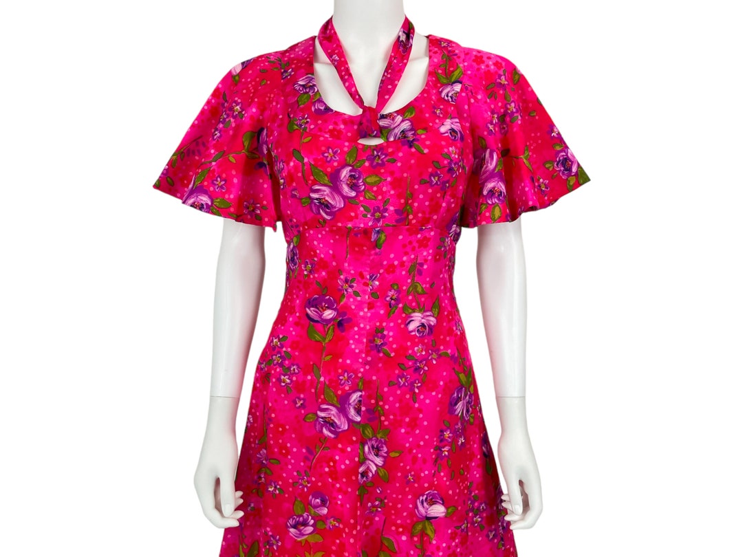 00s Silk Butterfly Dress (XS)