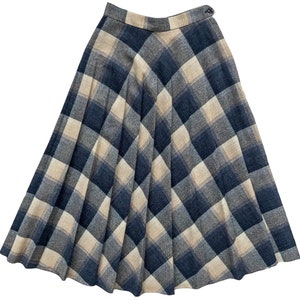 Pleated Wool Midi Skirt Size XS image 2