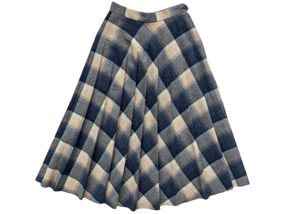 Pleated Wool Midi Skirt - Size XS - image 2