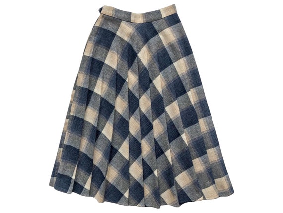 Pleated Wool Midi Skirt - Size XS - image 3