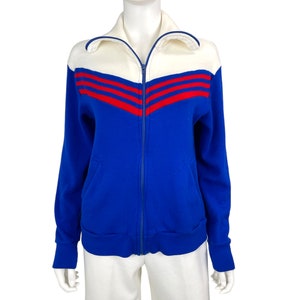 Athletic Zip Front Sweater - Size S