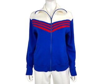 Athletic Zip Front Sweater - Size S
