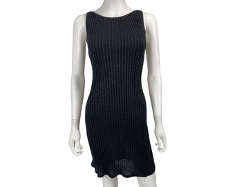 Shimmer Knit Ribbed Mini Dress - Size XS-L