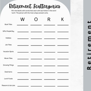 Retirement Party Printable Activities • Retirement Celebration Games ...