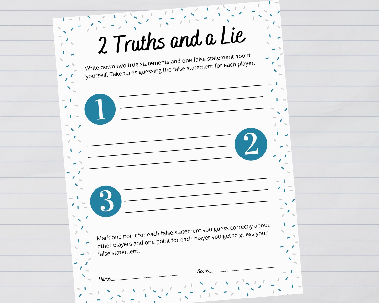 Two Truths and a Lie Game • Get to Know You Game • Icebreaker Game ...