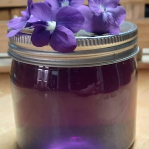 Elder Flower, Honeysuckle and Violet Wildcrafted Simple Syrup