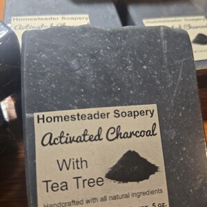 Activated Charcoal cold process soap