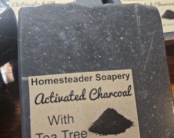 Activated Charcoal cold process soap