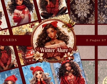 Winter Alure ATC/ Junkjournaling cards