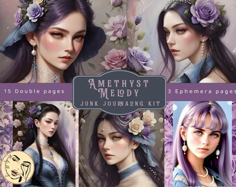 Amethyst Melody Junk Journaling kit