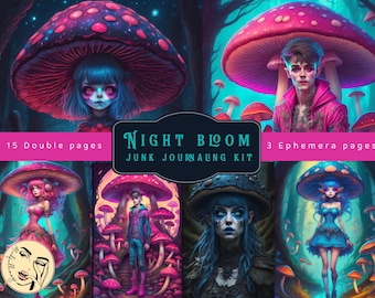 Night Bloom Junk Journaling kit