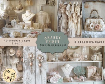 Shabby Thrift Junk Journaling Kit