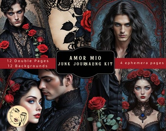 Amor Mio Junk Journaling digital kit