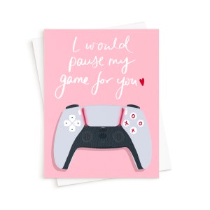 La carte Pause My Game For You || Carte Warzone, Carte anniversaire de joueur pour lui, Carte de jeu vidéo, Anniversaire pour petit ami