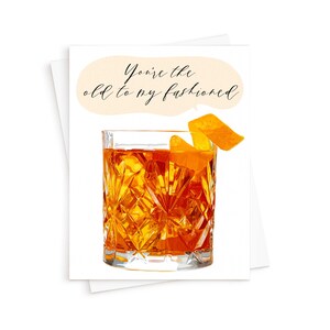 La carte à l’ancienne || Carte de Saint-Valentin, Carte d’anniversaire, Cadeau pour elle, Cadeau pour lui, Boissons, Drôle, Démodé