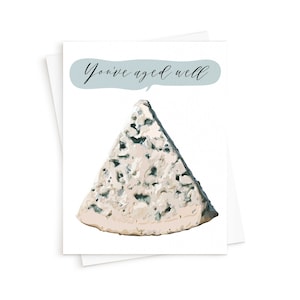 The Blue Cheese Card || Birthday Card, Birthday, Funny Birthday Card, Blue Cheese, Yummy