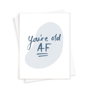 L’ancienne carte d’anniversaire AF || Drôle d’anniversaire effronté Vieux anniversaire pour son anniversaire pour lui Drôle d’ami Sœur Frère Mari Femme
