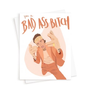 La carte Peaches || Carte Justin Bieber, carte Bad Ass Bitch, carte d’anniversaire pour elle, carte de fin d’études, carte de musique pop hip hop, anniversaire amusant