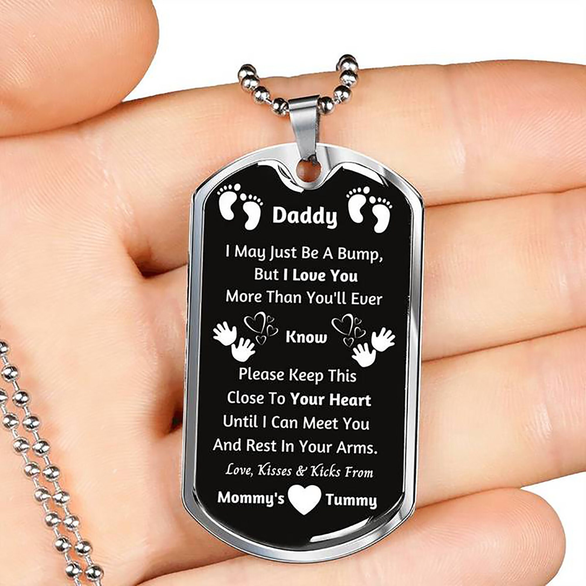 Personalized Silver Pendant Necklace 