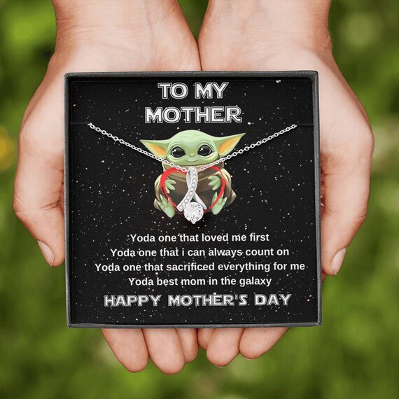 Yoda Baby Necklace Gifts for Mom 