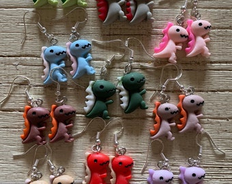 Dinosaur Earrings |T-Rex Earrings