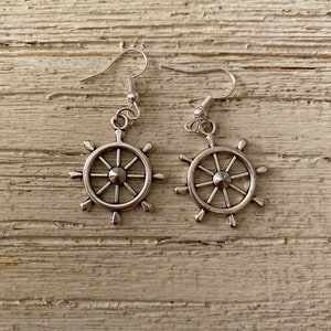 Ship Wheel Earrings