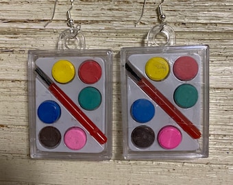 Real Water Color Earrings