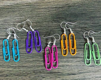 Paper Clip Earrings