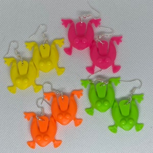 Wacky Frog Earrings
