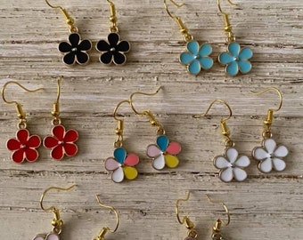 Five Petal Flower | Flower Earrings