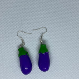 Eggplant Earrings