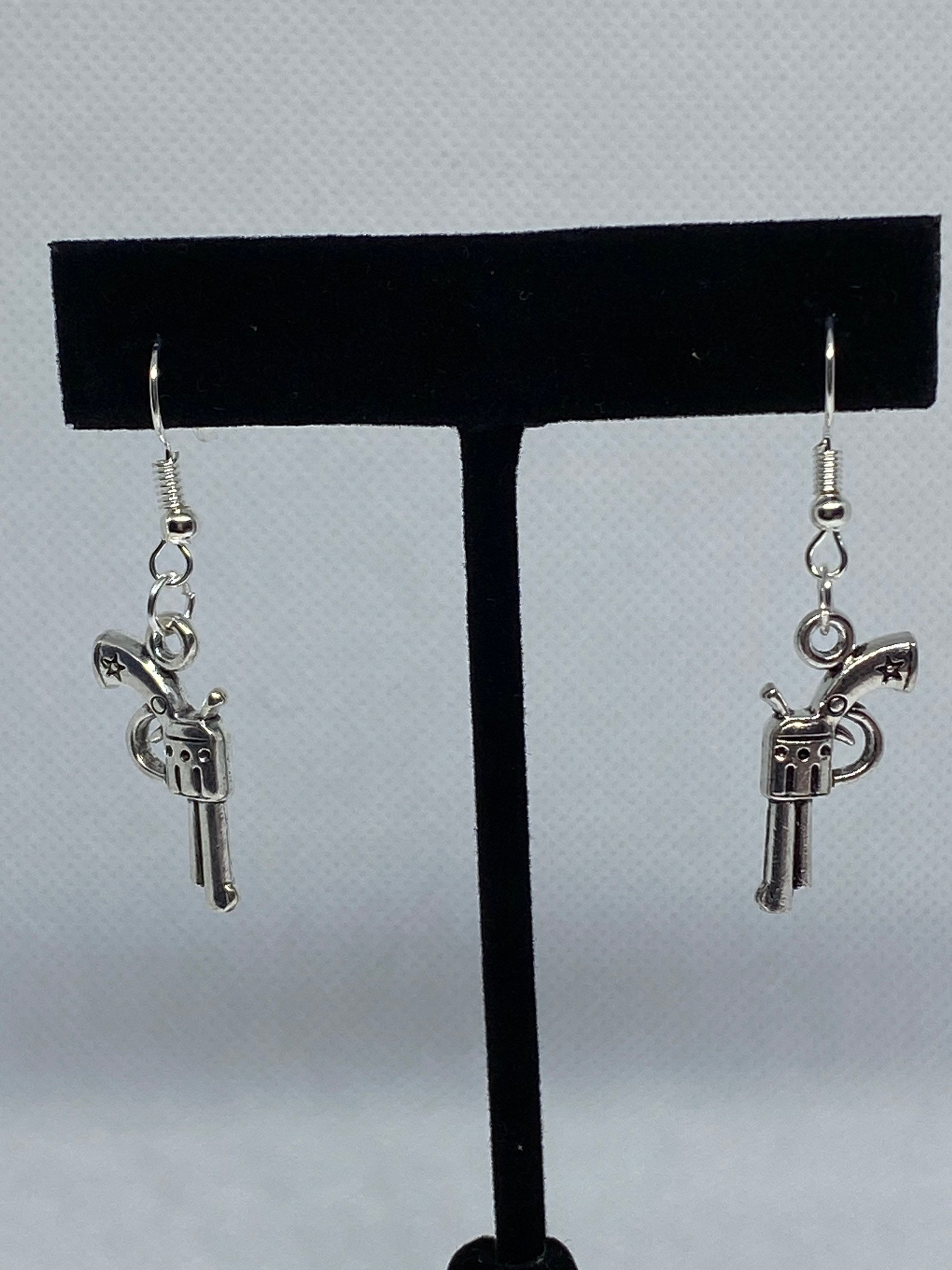 Gun Earrings Etsy