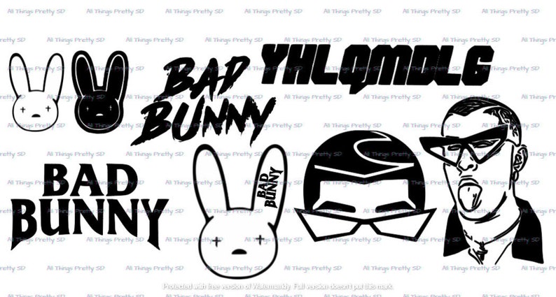 Download Bad Bunny svg Bad Bunny logo svg Bad Bunny cut file Bad | Etsy
